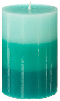 Geurkaars Nina - 1x stuks - Tiare bloem - 45 branduren - 7 x 10 cm - geurkaarsen Blauw