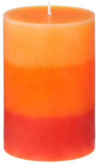Geurkaars Nina - 1x stuks - Tropisch fruit - 45 branduren - 7 x 10 cm - geurkaarsen Oranje