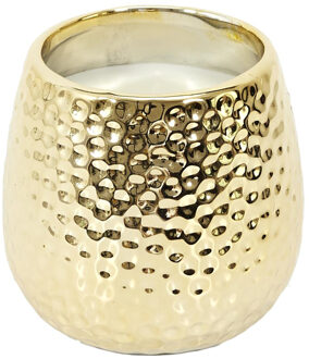 Geurkaars - White Musk - goud - D21 cm - 25 uren