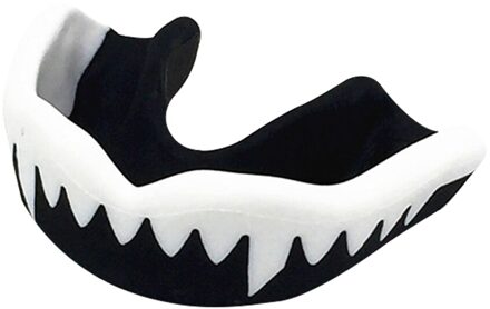 Geurloos Boksen Universal Training Draagbare Zachte Basketbal Eva Sport Niet Giftig Tanden Beschermen Volwassenen Taekwondo Mond Guard wit