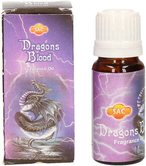 Geurolie Dragons blood - 4x stuks - flesje 10 ml - oliebrander geur - drakenbloed