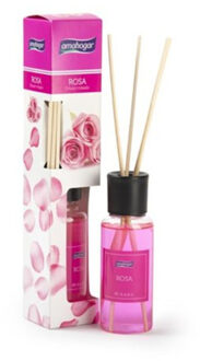 Geurstokjes Fresh Breeze - rozen - 100 ml - geurverspreider - interieurparfum