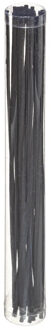 Geurstokjes navulling - zwart - 20x stokjes - 25 cm - hout