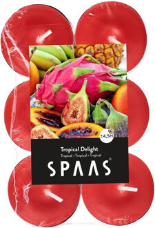 Geurtheelichtjes/waxinelichtjes - 12x - Tropical Delight - 4,5 branduren