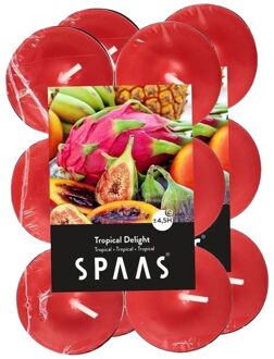 Geurtheelichtjes/waxinelichtjes - 24x - Tropical Delight - 4,5 branduren