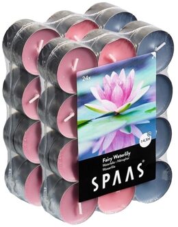 Geurtheelichtjes/waxinelichtjes - 48x - Fairy Waterlily - 4,5 branduren