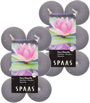 Geurtheelichtjes/waxinelichtjes - 48x - Fairy Waterlily - 4,5 branduren