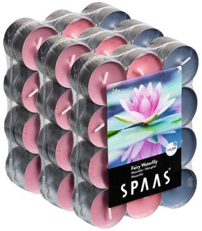 Geurtheelichtjes/waxinelichtjes - 72x - Fairy Waterlily - 4,5 branduren