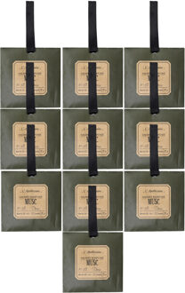 Geurzakje - 10x - witte muskus geur - papier - geurzakjes - voor kledingkast