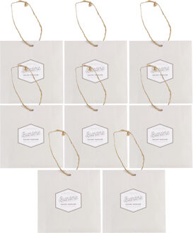 Geurzakje - 8x - linnen geur - beige - papier - geurzakjes - voor kledingkast