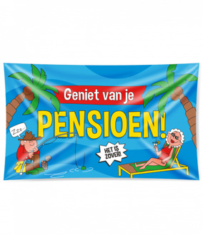 Gevel vlag XXL Pensioen Multikleur