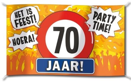 Gevelvlag verjaardag 70 jaar - 100 x 150 cm - verjaardag - versiering - feestartikelen