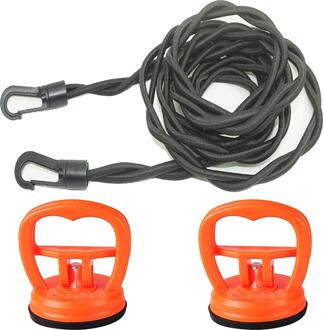 Gevlochten Elastische Koord Reizen Waslijn Reizen Bungee Koord Wasserij Waslijn (Met 2 Sterke Zuignappen)-Stelt Aan Muur Of