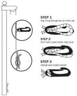 Gevlochten Vlaggenmast Accessoires Elements Vlaggenmast Haken Lifting Nylon Pack