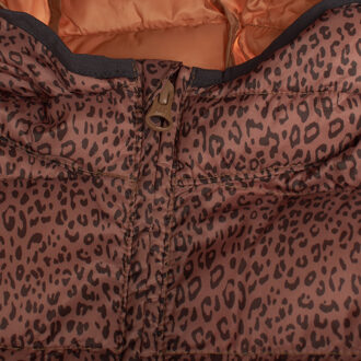 Gevoerde jas met capuchon 426484 meisje Bruin - 4-5J / 104-110cm