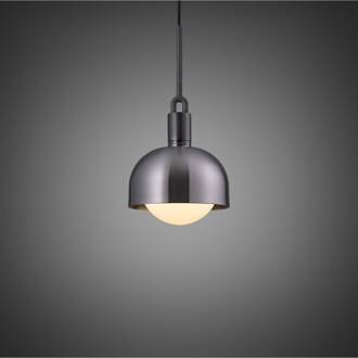 Gevorkte Gunmetal/Opalglas Ø 25cm donkergrijs, wit