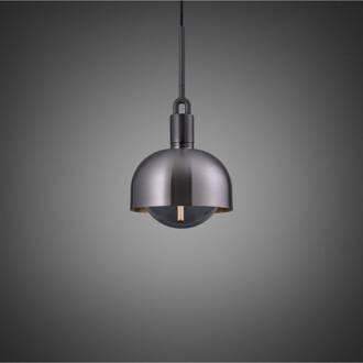 Gevorkte Gunmetal/Smoked Glass Ø 25cm donkergrijs, rookgrijs