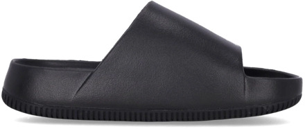 Gevormde Rubber Slippers Zwart Nike , Black , Heren - 46 1/2 Eu,38 1/2 EU