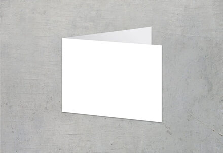 Gevouwen wenskaart liggend