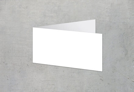 Gevouwen wenskaart panorama liggend