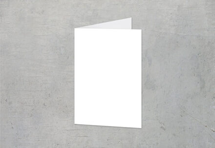 Gevouwen wenskaart staand