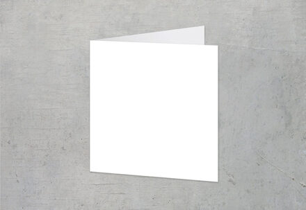 Gevouwen wenskaart vierkant