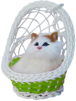 Gevulde Poppen Simulatie Kat Speelgoed Leuke Knuffels Simulatie Dier Modellen Kinderen Hanger Woondecoratie Accessoires GN