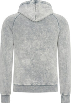 Gewassen hoodie met een used look - maat S Grijs