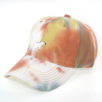 Gewassen Low Profile Katoen & Denim & Tie Plain Baseball Cap Hao009 Classic Baseball Cap Katoenen Muts Sport Zonneklep hoeden geel