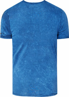 gewassen T-shirt met adelaarprint Marineblauw - L