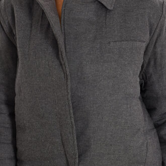 Gewatteerd damesjack met lange mouwen 8527 - maat Grijs