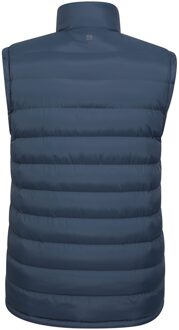 Gewatteerd gilet met imitatiebont voor heren (Marine) Navy - XS