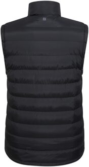 Gewatteerd gilet met imitatiebont voor heren (Zwart) - maat