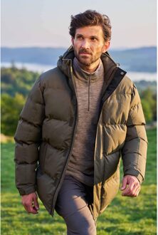 Gewatteerd heren sneeuwjack (Donkere Khaki) - maat Kaki