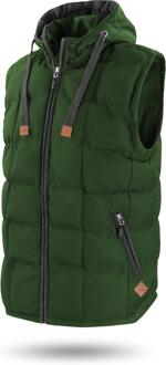 Gewatteerd herengilet voor de winter Tropez - maat M Olijf