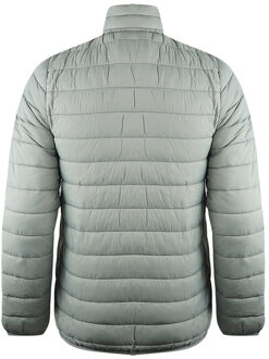 Gewatteerd herenjack met logo (Zwart) Grijs - XL