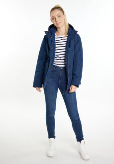 Gewatteerd jack Dames marine Marineblauw - S