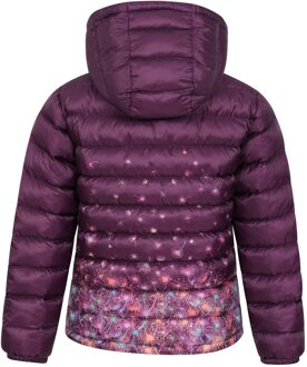 Gewatteerd kinder-/kidsjack Seasons Dandelions (Paars) - maat 2-3J / 92-98cm