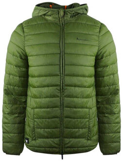 Gewatteerd logo-jack heren Londen (Groen) - S