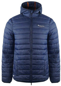 Gewatteerd logo-jack heren Londen (Marineblauw) - maat M Navy