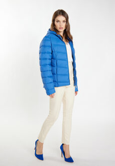 gewatteerd winterjack Dames blauw - maat M