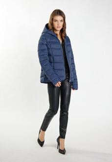 gewatteerd winterjack Dames marine - maat XS Marineblauw