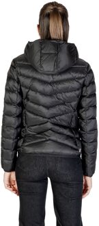 Gewatteerde Capuchon Zipjackeet - maat EU 48 / UK 20 Zwart