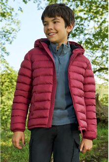 Gewatteerde jas met imitatiebont voor kinderen/kinders (Roest)