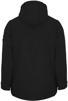 Gewatteerde Kleine Circulaire Logo Gepersonaliseerde Zwarte Jas - XL