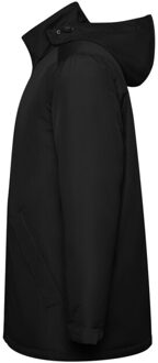 Gewatteerde parka voor kinderen/kinderen amerika - maat 116 Zwart