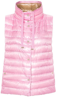 Gewatteerde Puffer Vest voor Heren Herno , Pink , Dames - L,M,S,Xs
