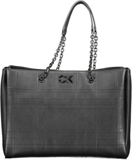 Gewatteerde Tote Tas Calvin Klein , Black , Dames - ONE Size