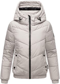 gewatteerde winterjas met capuchon – Nayanaa Grijs - XL
