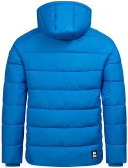 Gewatteerde Winterjas voor Heren met Afneembare Capuchon Blauw - L